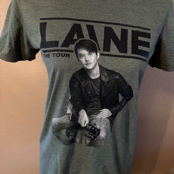 Laine Hardy Concert Tee Small Sage Green Laine The Tour 2019 Gildan SoftStyle - Picture 3 of 14